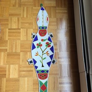 Nigerian Yoruba Beaded wall art. Stunning colors.